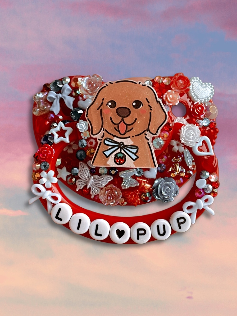 LIL PUP Adult Deco Paci - Little Space - ABDL Paci - Rave Dance Pacifier